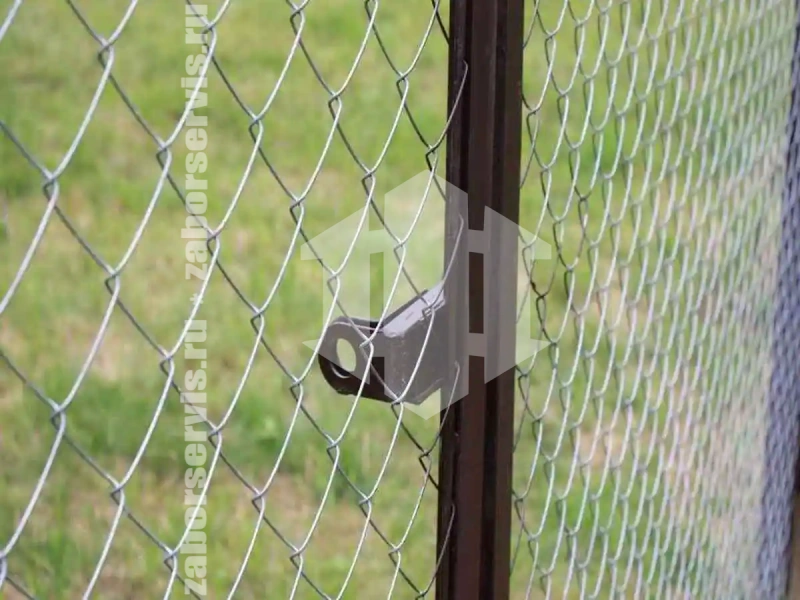 Забор из сетки рабицы с арматурой 74 метра