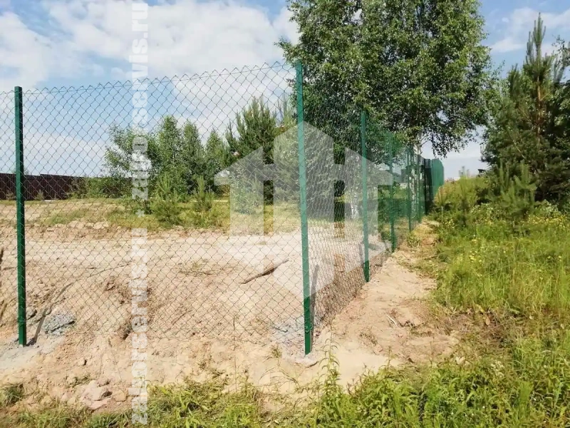 Забор из сетки рабицы с проволокой 94 метра