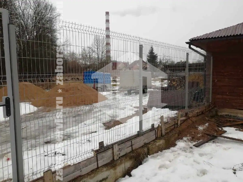 3Д оцинкованный забор 70 метров