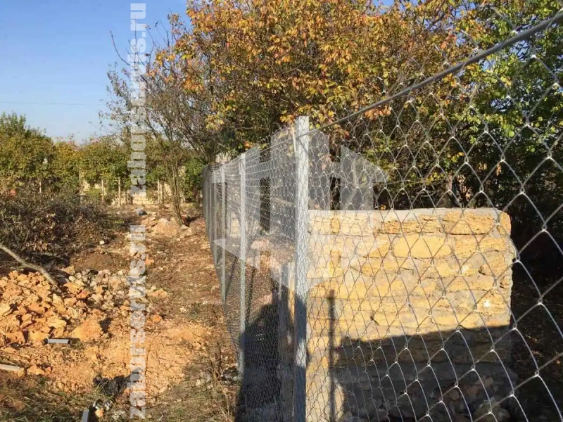 Забор из сетки рабицы с арматурой 52 метра
