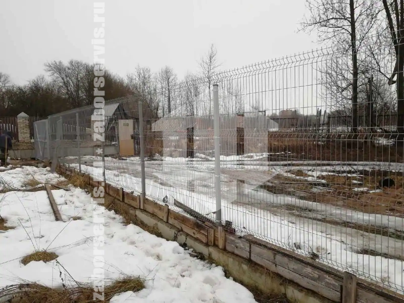 3Д оцинкованный забор 70 метров