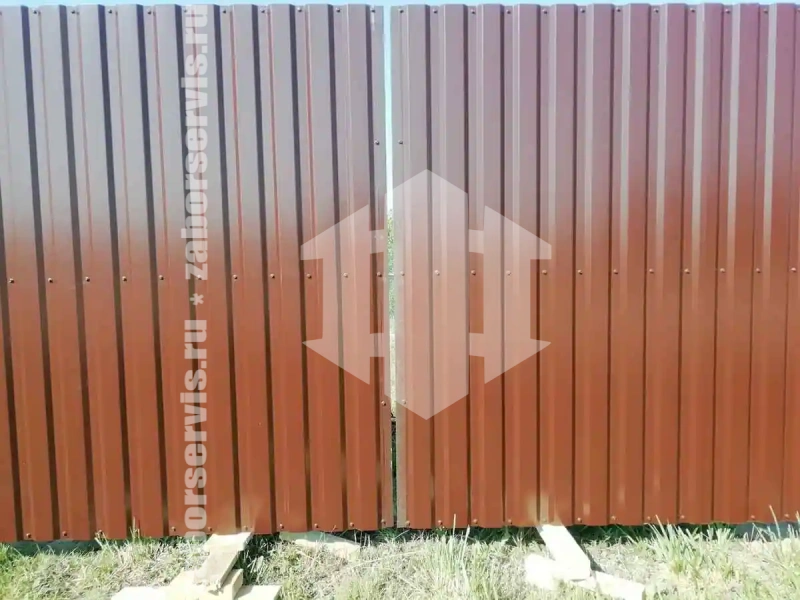 Забор из профнастила 36 метров