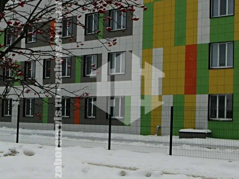 3D заборы для детского сада 300 метров 6мм