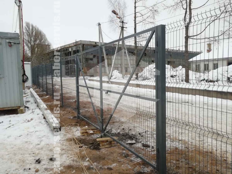 3D забор 126 метров серый 4мм