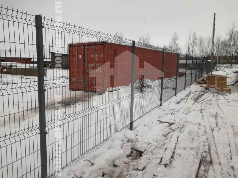 3D забор 126 метров серый 4мм